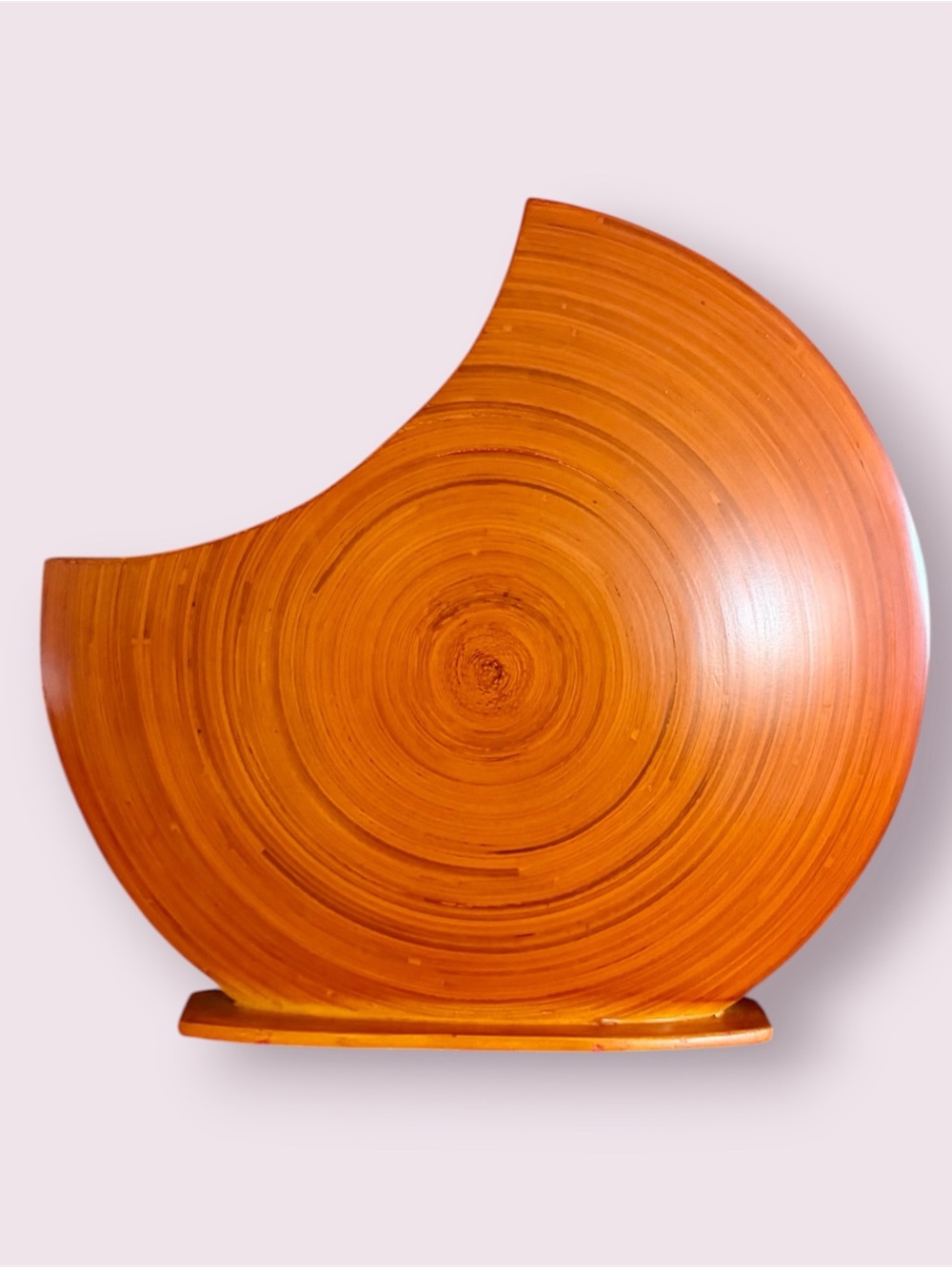 Echo Point Collection Spun Bamboo Round Vase